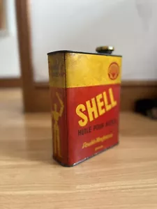 More details for rare 1930’s shell stick figure oil can french collectors item