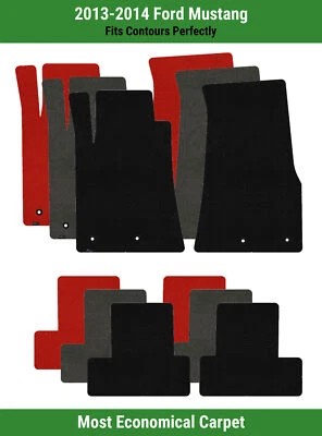 Передние и задние коврики Lloyd Velourtex для Ford Mustang 2013-2014 годов выпуска  - Изображение 1 из 4