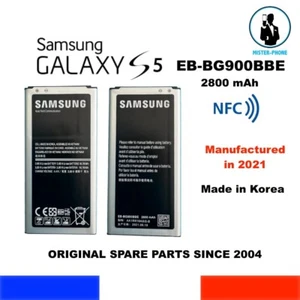 AKKU NEU ORIGINAL SAMSUNG EB-BG900BBC 2800mAh GALAXY S5 SV SM-G900V VODAPHONE - Photo 1 sur 7