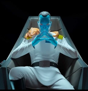Star Wars Grand Admiral Thrawn On Throne Custom statue 1/4 +9.8 CGC & Sideshow B - Picture 1 of 6