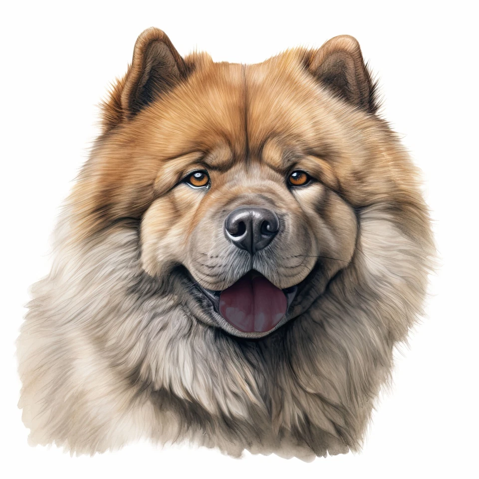 Camisetas absorbentes de calidad de raza Chow Chow/camiseta de raza de perro Foto 1 de 1