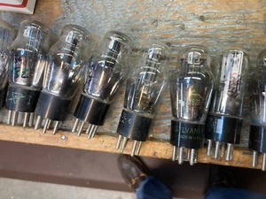 3 used mixed brands 25Z5 radio rectifier tubes TV7 tested=NOS - Photo 1/1