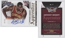 2013 Crusade Apprentice Signatures Gold /10 Anthony Bennett #17 Rookie Auto RC