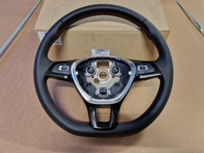 VW Polo 6C 2015-2018 Lenkrad Sportlenkrad GTI Rot NEU Original 6C0419091 AT FDC - Bild 1 von 4