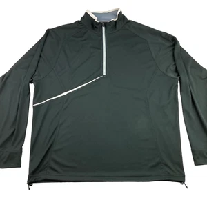 Zero Restriction Golf Men's 1/4 Zip Tour Series Pullover Jacket Black • Large - Picture 1 of 7