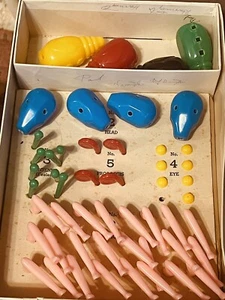 Vintage Cootie Game Replacement Parts 1949 GameUsed Minneapolis MN - Picture 1 of 18