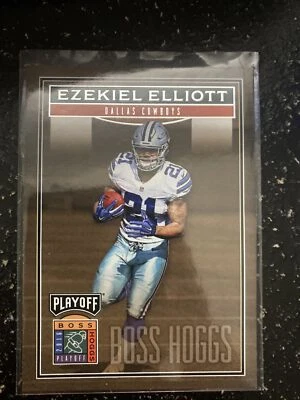 2016 Playoff Ezekiel Elliott Boss Hoggs Rookie RC #BH-EE Cowboys - Image 1 of 4