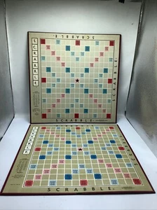 Vintage 1948 Scrabble Boards (2) Only Replacement Parts Crafts - Picture 1 of 7