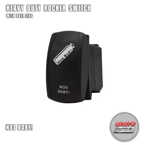 Laser Etched 5 Pin LED Rocker Switch Dual Light 20A 12V ON / OFF - NOS BABY - Bild 1 von 10