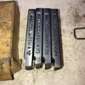NOS Ridgid 48925 7/16-14 UNC Left Hand 4 Piece Bolt Die Set For 500B Die Heads - Picture 1 of 5