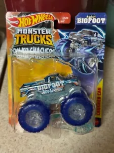 2024 HOT WHEELS MONSTER TRUCKS POWER SMASHERS BIGFOOT & CRUSHED CAR 1:64 Diecast - Picture 1 of 5