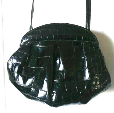 Vintage GEORGES KUC NEIMAN MARCUS Genuine Crocodile FRANCE - Image 1 of 4