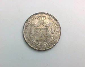 German States 1854 F Saxony Albertine 1/3 Thaler KM#1177 Sharp Nice Grade - Picture 1 of 2
