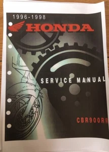 HONDA CBR 900 RR WORKSHOP SERVICE MANUAL 1996 - 1998 paper bound copy nos - Picture 1 of 10