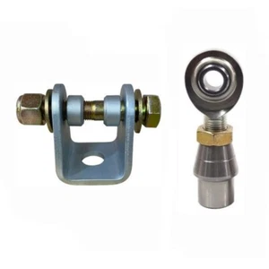 3/4 Hole Clevis Mount 1/2 x 5/8-18 Male LH Econ Rod End .095 Weld Bung Jam Nut - Imagen 1 de 4