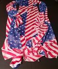 American Flag Patriotic Swim Cover Up Cardigan Sheer Wrap
