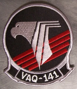 Embroidered Military Patch Electronic Attack Squadron VAQ 141 Shadowhawks NEW - Picture 1 of 1