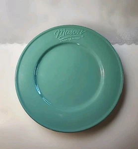 Repuesto tarro de granja de gres desierto ensalada 9" verde azulado en relieve Mason ●● - Imagen 1 de 5