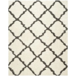 SAFAVIEH Dallas Shag SGD257H Ivory/Dark Grey Rug - Picture 1 of 30