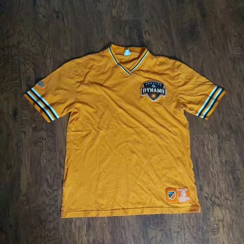 Mitchell And Ness Small Short Sleeve Houston Dynamo Vneck Tshirt Cover