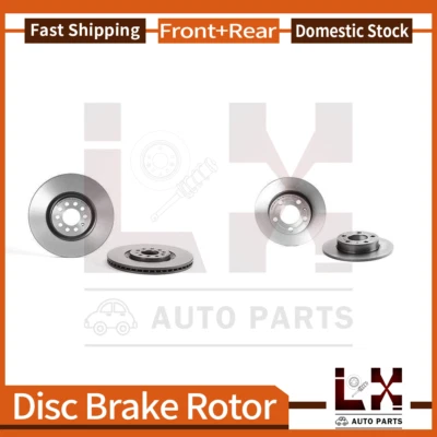 Rotor de freno delantero trasero Brembo 4 para Audi TT 2002-2003 2000-2006 Volkswagen Golf Foto 1 de 4