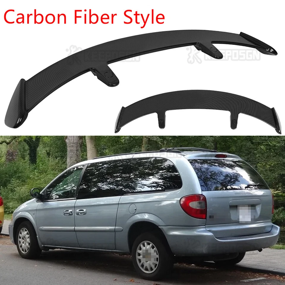 Alerón de techo trasero estilo fibra de carbono 52" labio de ala para Dodge Grand Caravan Foto 1 de 4