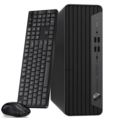 HP ProDesk G6 Desktop PC Intel i5-10th 64GB Ram SSD HDD Built-in Wi-Fi Windows11 - Image 1 of 4