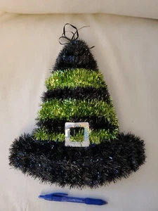 HALLOWEEN HANGING WHITCH HAT DECORATION - Picture 1 of 2