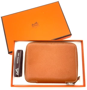 Auténtica cubierta para cuaderno Hermes de cuero sedoso camel diario GM con caja RT070014 - Imagen 1 de 22