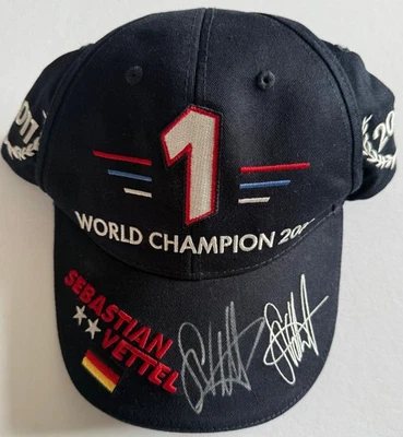 Sebastian Vettel Hand Signed Red Bull Racing Cap F1 Autograph - Image 1 of 3