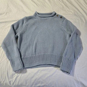 LAKE Jane Sweater in Dusty Blue Size Medium - Picture 1 of 10