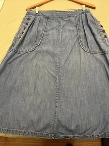 Jag Chambray Skirt Size 16 - Picture 1 of 5