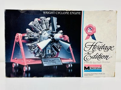 Monogram Wright Cyclone Engine 1:12 Plastic Model Kit 6052 Complete - Image 1 of 4