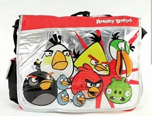 Bolso Mensajero AI Angry Birds Plateado Etiquetas Nuevas Producto con Licencia - Imagen 1 de 1