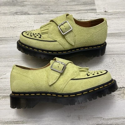 Dr Martens Ramsey Suede Kiltie Buckle Creepers Green Mens Size 7 New No Box - Image 1 of 4