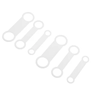  6pcs Silent Dog Tag Silicone Bands - Slide On Pet Id Tags For Collars And - Picture 1 of 17