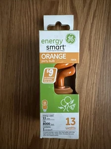 GE Lighting 78958 Energy Smart CFL Party Light 13-Watt Orange 1-Pack Naranjado - Picture 1 of 5