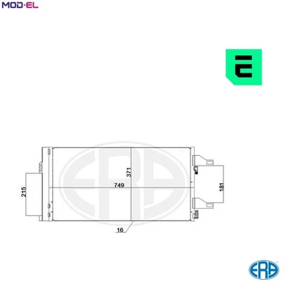 CONDENSER AIR CONDITIONING 667247 FOR PEUGEOT MANAGER/Platform/Chassis/Van/Bus - Image 1 of 4