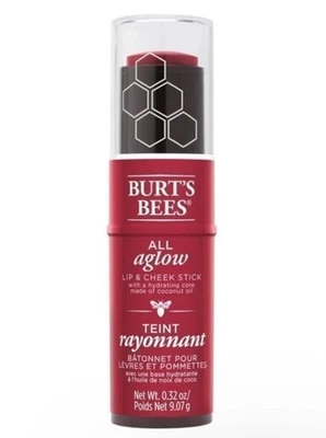 1 Burt's Bees All Aglow Lip & Cheek Stick 1253 Dahlia Dew 0.32 oz New And Sealed - Image 1 of 3
