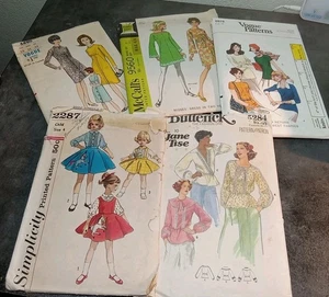Paket mit 5 Vintage Mustern Damen und Mädchen - Bild 1 von 5