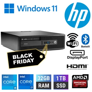 PC CORE desktop economico veloce Windows 11 Pro SFF i7 AMD R7 32 GB DVD 1 TB SSD WIFI 11 - Foto 1 di 6