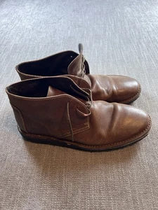 Botas Chukka J Crew Cuero Marrón Para Hombre 10/11 Hechas en Italia Preppy City Informales - Imagen 1 de 14