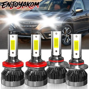 For Subaru Outback 2015-2019 Car LED Headlights Bulb High Low Beam 4Pcs White - Picture 1 of 11