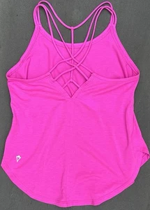 Ivivva by Lululemon Girls Tank Top size 10 Criss Cross Back Serene Heart Tank - Picture 1 of 6