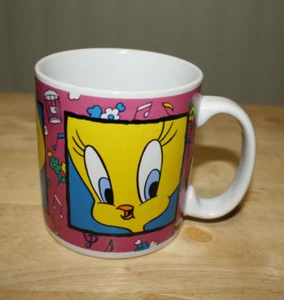 TWEETY BIRD Vintage Kaffeebecher Tasse Musik Blumen 1994 Warner Bros von Sakura - Bild 1 von 9