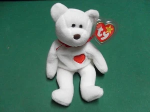 1993 Beanie Babies Valentino Rare with 3 Tag Errors Brown Nose PVC Pellets - Picture 1 of 10