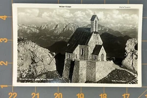 Postcard RPPC Wilder Kaiser Alps Austria Mohe Tauern Wendelstein Church SEE DESC - Picture 1 of 6