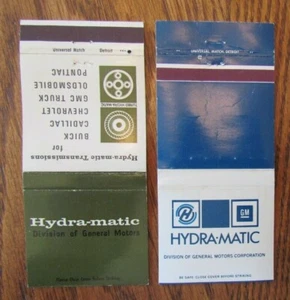 GENERAL MOTORS (GMC) MATCHBOOK COVERS: HYDRA-MATIC DIVISION -F11 - Picture 1 of 1