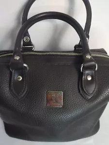 80’s Guess Vintage Dark Brown Soft Pebbled Leather Handbag Women’s Purse - Bild 1 von 11