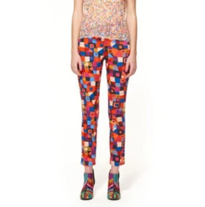 Gorman Summer 2012 Jeans Pants 6 Red Pink Blue Yellow Abstract Pattern Shapes - Picture 1 of 18